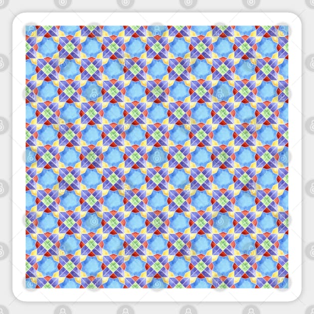 Islamic geometric pattern #12 Sticker by GreekTavern